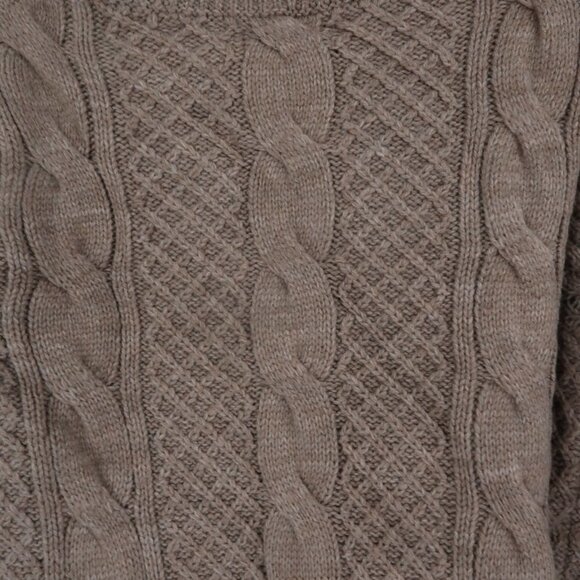 Cable Stitch Beige Cable Knit Sweater Size Small - Picture 5 of 5